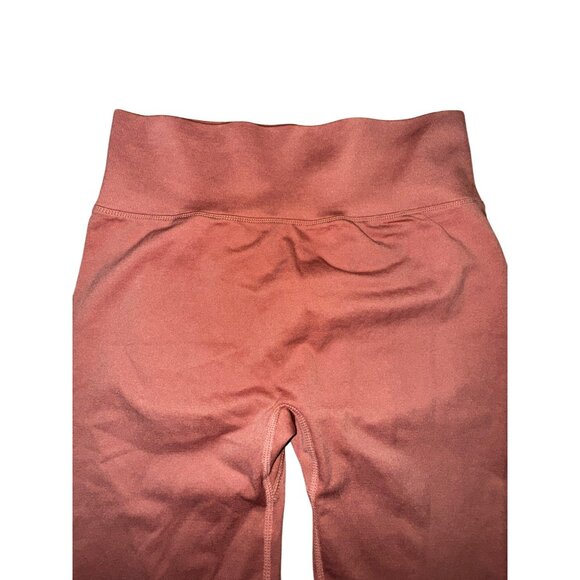 High-Waisted Rose Pink Seamless Leggings XL Scrunch Butt Sexy Gym‎ Yoga Pants - Picture 3 of 4